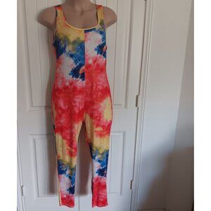 Tie-Dye Sleeveless Jumpsuit By Shein Curve 2XL